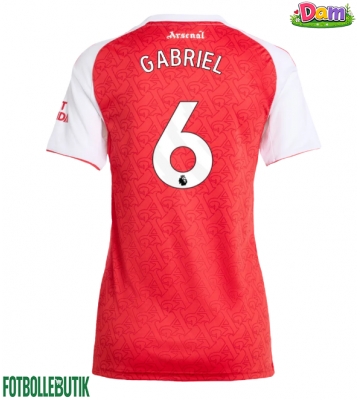 Arsenal Gabriel Magalhaes #6 Hemmatröja Kvinnor 2025-26 Kortärmad